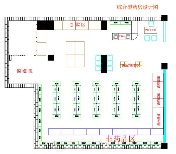 綜合藥房設(shè)計(jì)圖