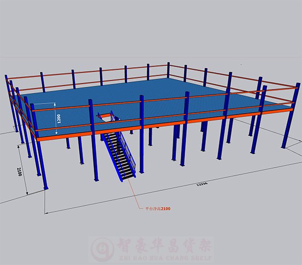 四川倉庫貨架之閣樓平臺(tái)貨架