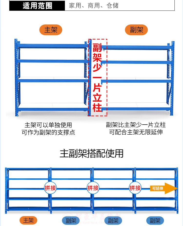 500kg中型倉(cāng)庫(kù)貨架